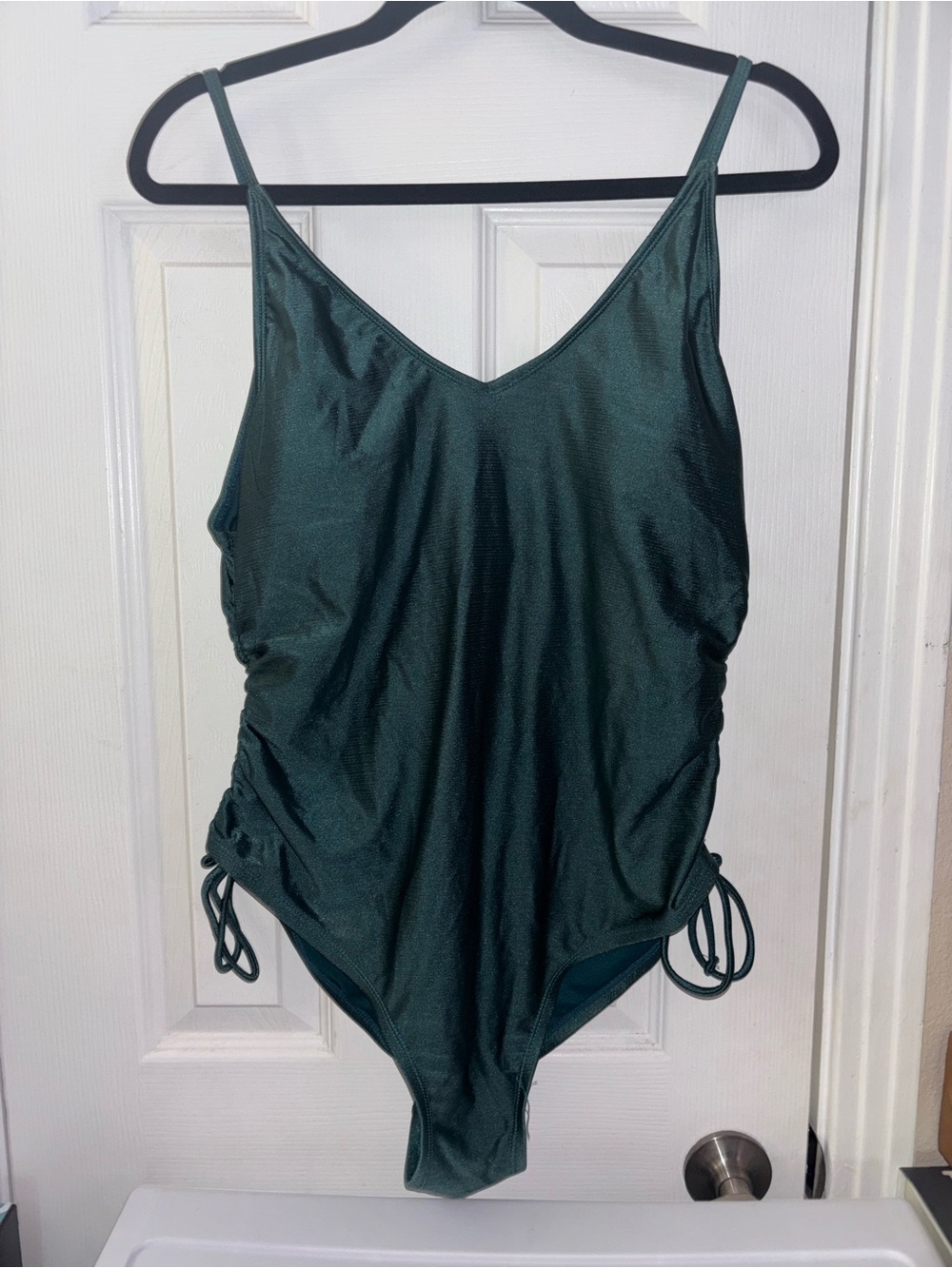 Time and Tru Deep Teal One-Piece Swimsuit